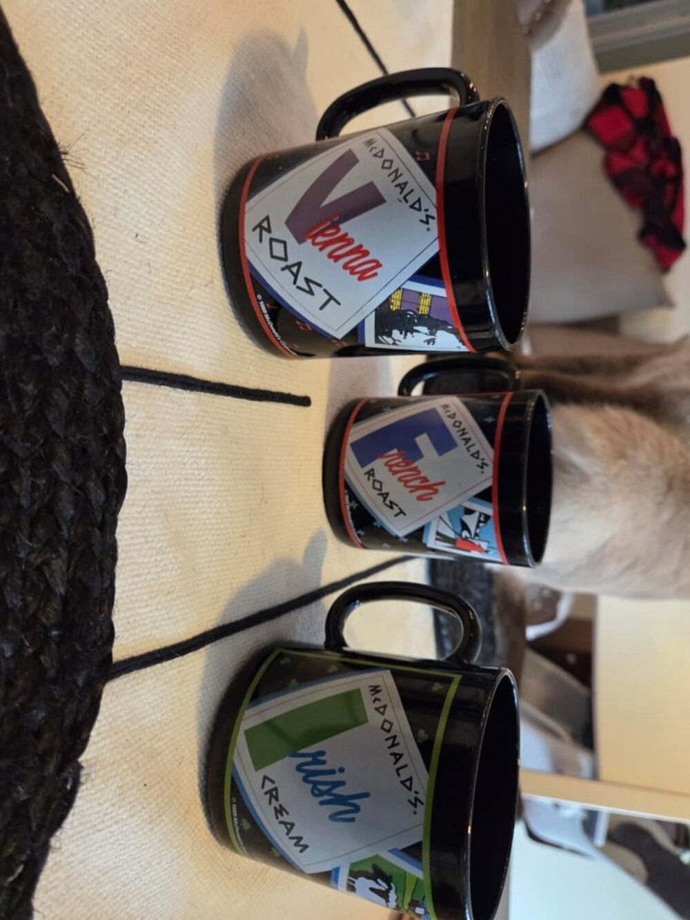 McDonalds 1989 collectable coffee mugs set of 3, excellent condition